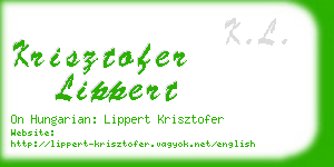 krisztofer lippert business card